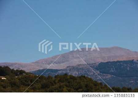 Mountain landscape near, vlore  albania  august 2025  135883133