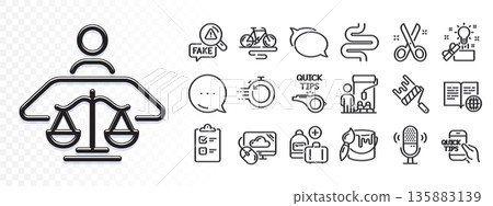 Cloud computing, Fake news and Internet book line icons for web app. Glare of light effect. Message icon. Pack of Bike, Add handbag, Fast recovery pictogram icons. Vector 135883139