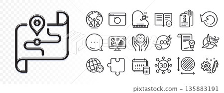 Recovery internet, Attached info and Recovery data line icons for web app. Glare of light effect. Message icon. Pack of Time zone, Puzzle, Approved agreement pictogram icons. Vector 135883191
