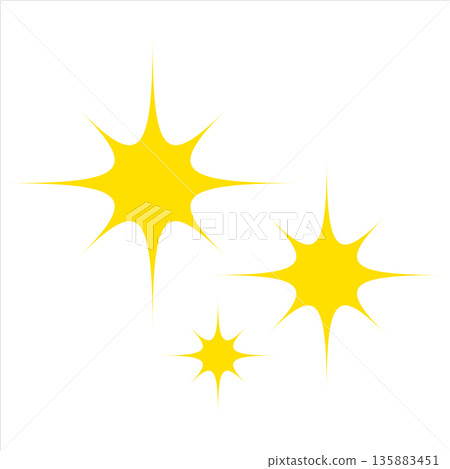 Light sparkling icon 135883451