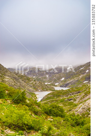 Lakes in mountains Norway Lakes in mountains Norway 135883782