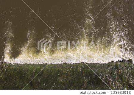 Flooded area Flooded area 135883918