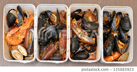 Shellfish food Shellfish food 135883923