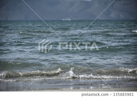 Sea waves in Vlore, Albania, August 2025 135883981