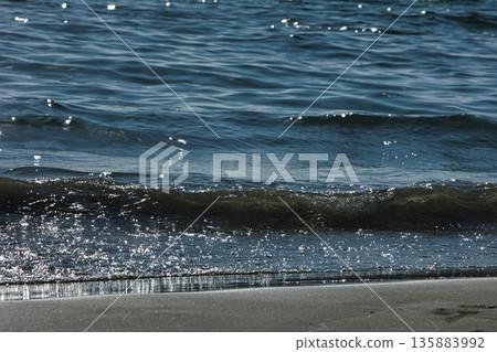Sea waves in Vlore, Albania, August 2025 135883992