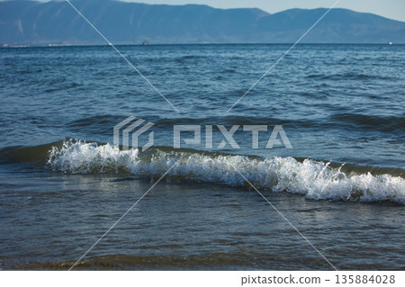 Sea waves in Vlore, Albania, August 2025 Sea waves in Vlore, Albania, August 2025 135884028