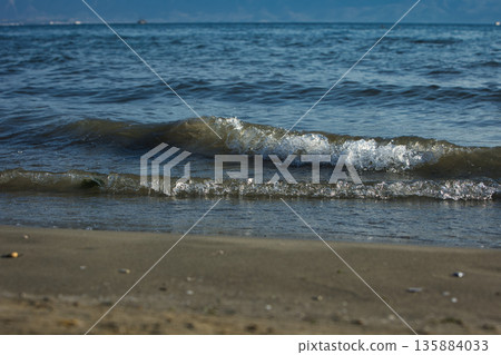 Sea waves in Vlore, Albania, August 2025 Sea waves in Vlore, Albania, August 2025 135884033