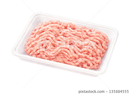 肉末托盤包裝生肉原料簡圖 135884555