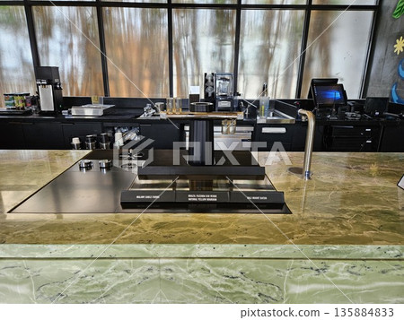 modern kitchen interior in a restaurant 135884833