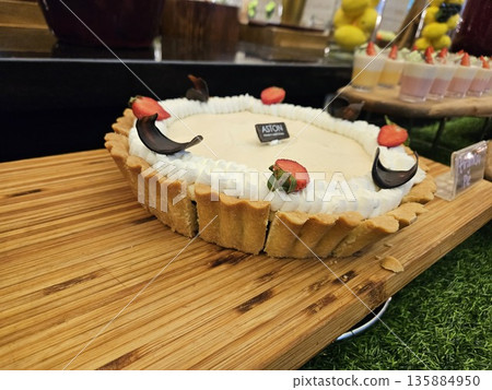 This is cake caramel on plate This is cake caramel on plate 135884950