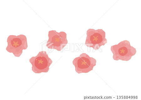 February's Easy Watercolor Illustration Series for Kindergartens and Nurseries | Plum Blossom Line 135884998