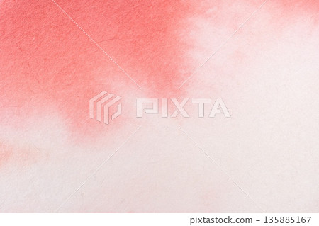 Watercolor-style material with pink dissolving on a white background Watercolor-style material with pink dissolving on a white background 135885167