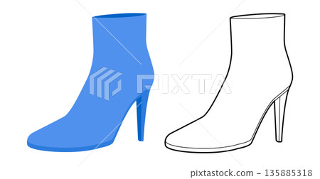 Blue slim stiletto platform boot women flat plus line set. Extended shaft with thin heel for winter and gathering. Technical Blue slim stiletto platform boot women flat plus line set. Extended shaft with thin heel for winter and gathering. Technical 135885318