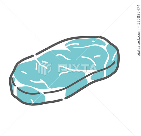 瘦肉(蛋白質成分/牛肉)示意圖 瘦肉(蛋白質成分/牛肉)示意圖 135885474
