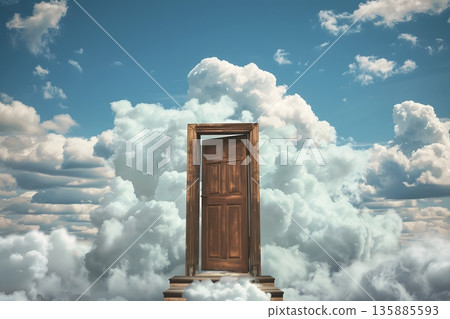 通往雲層的大門 通往雲層的大門 135885593