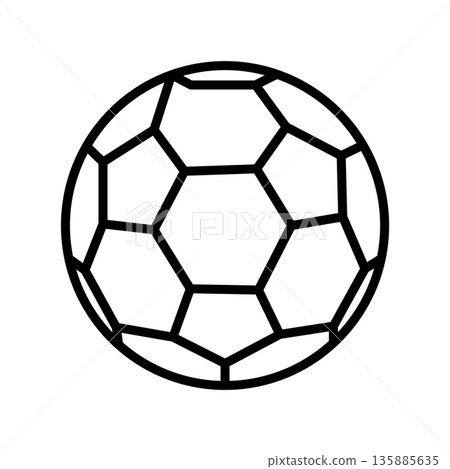 soccer ball icon vector design temp[late in white background 135885635