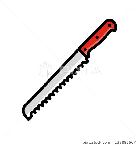 kitchen knife icon vector design template in white background kitchen knife icon vector design template in white background 135885667