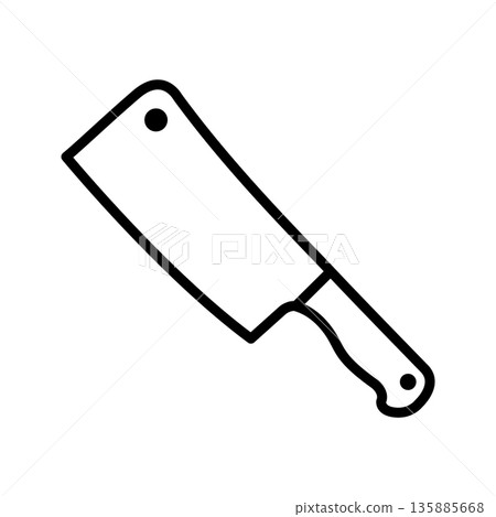 kitchen knife icon vector design template in white background kitchen knife icon vector design template in white background 135885668