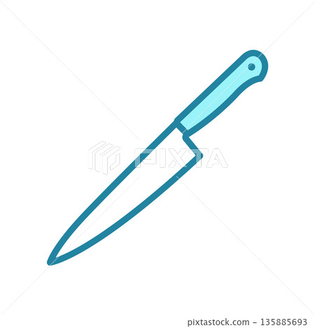 kitchen knife icon vector design template in white background kitchen knife icon vector design template in white background 135885693
