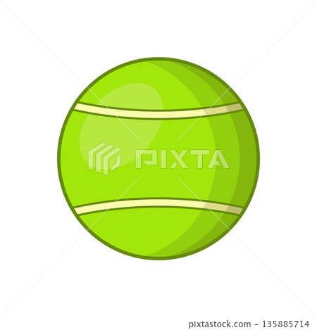 tennis ball icon vector design template in white background tennis ball icon vector design template in white background 135885714