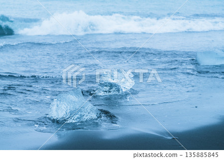 Glacial lake in southern Iceland Glacial lake in southern Iceland 135885845