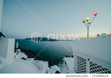 聖托里尼美麗的度假酒店 135886020