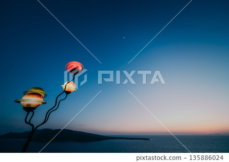 聖托里尼美麗的度假酒店 135886024