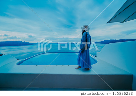 聖托里尼的美景 135886258