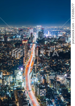 "Tokyo" View of the night view of central Tokyo from Tokyo City View "Tokyo" View of the night view of central Tokyo from Tokyo City View 135886277