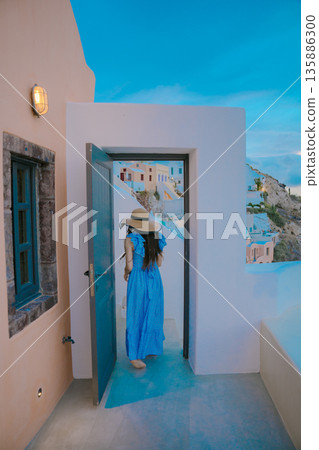 Santorini hotel pool Santorini hotel pool 135886300