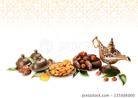 Delicious dates and nuts arranged for Ramadan festivity, PNG Delicious dates and nuts arranged for Ramadan festivity, PNG 135886800