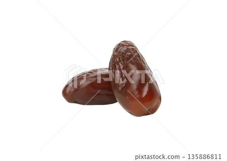Sweet and healthy dates ideal for Ramadan snacks, isolated, PNG 135886811