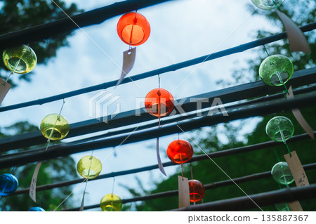 Beautiful wind chimes at Shojuin Temple Beautiful wind chimes at Shojuin Temple 135887367