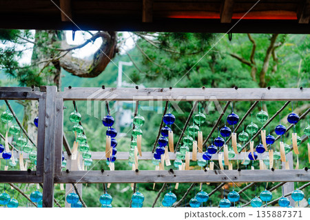 Beautiful wind chimes at Shojuin Temple Beautiful wind chimes at Shojuin Temple 135887371