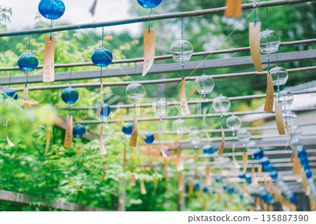 Beautiful wind chimes at Shojuin Temple Beautiful wind chimes at Shojuin Temple 135887390