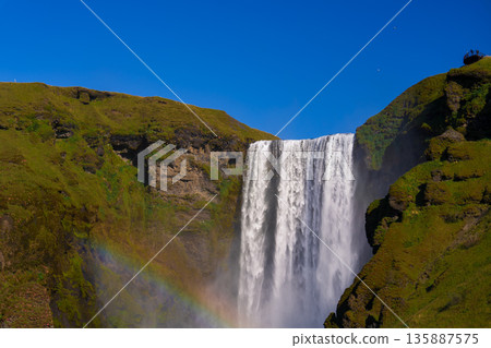 Waterfall in Iceland (Seljalandsfoss) Waterfall in Iceland (Seljalandsfoss) 135887575