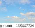 Background material Winter blue sky 135887729