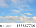 Background material Winter blue sky 135887730