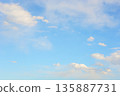 Background material Winter blue sky 135887731