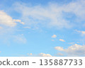 Background material Winter blue sky 135887733