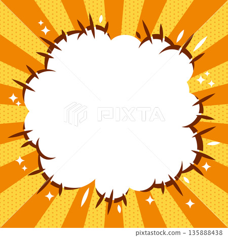 爆炸對話框插圖背景,非常適合突出顯示 爆炸對話框插圖背景,非常適合突出顯示 135888438