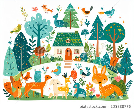 Forest hut 135888776