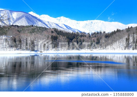 Lake Aoki in winter Lake Aoki in winter 135888800