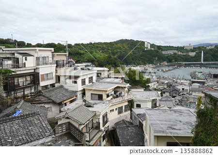 【和歌山縣和歌山市】西賀崎村和漁港景色 【和歌山縣和歌山市】西賀崎村和漁港景色 135888862