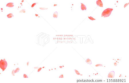 Cherry blossom illustration. Spring background with watercolor cherry blossoms. Cherry blossom vector illustration. Spring cherry blossom frame. Cherry blossom illustration. Spring background with watercolor cherry blossoms. Cherry blossom vector illustration. Spring cherry blossom frame. 135888921