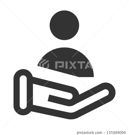 Human resources recruitment icon (simple, line drawing, monochrome) Human resources recruitment icon (simple, line drawing, monochrome) 135889000