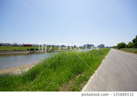 Yamato River riverside promenade Yamato River riverside promenade 135889132