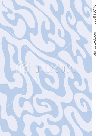 Psychedelic retro groovy hippie pattern background of blue swirls and curls, radiating a hypnotic 1970s vibe. Seamless trippy vector pattern with liquid curves for retro wallpapers, or textile designs Psychedelic retro groovy hippie pattern background of blue swirls and curls, radiating a hypnotic 1970s vibe. Seamless trippy vector pattern with liquid curves for retro wallpapers, or textile designs 135889776