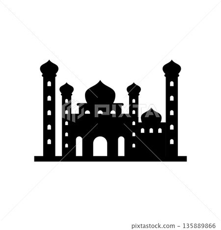 Mosque logo icon Mosque logo icon 135889866