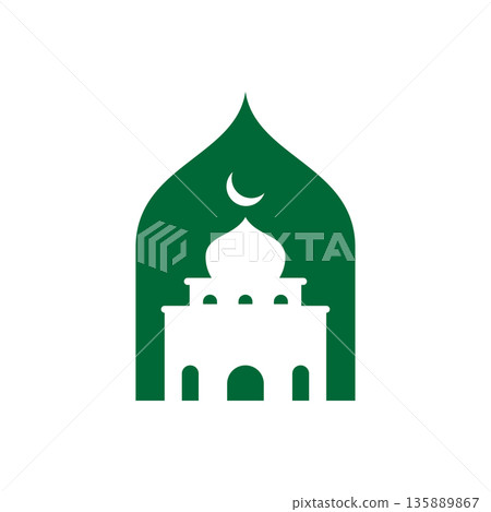 Mosque logo icon Mosque logo icon 135889867
